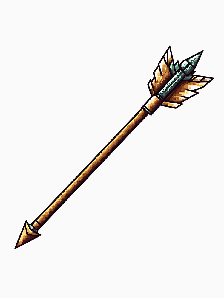 Retro Pixel Art: 8-bit Arrow by bapupa