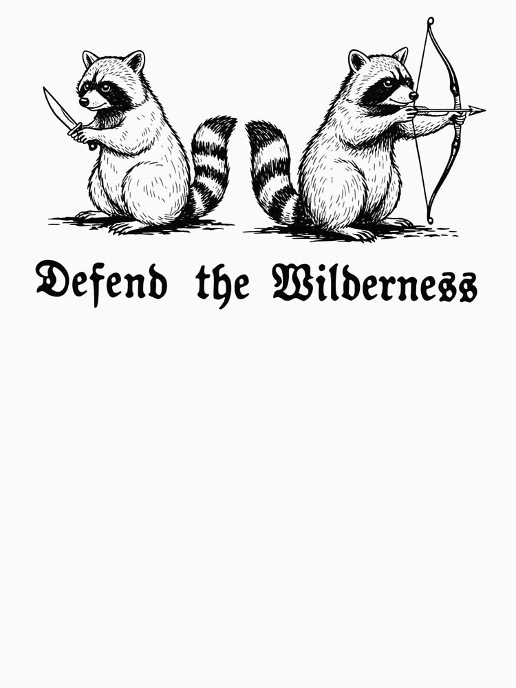 Raccoons Defend The Wilderness by krystalRomanart