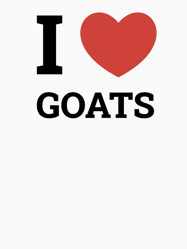 Goat Lover Heart I Love Goats by The Junto Shop
