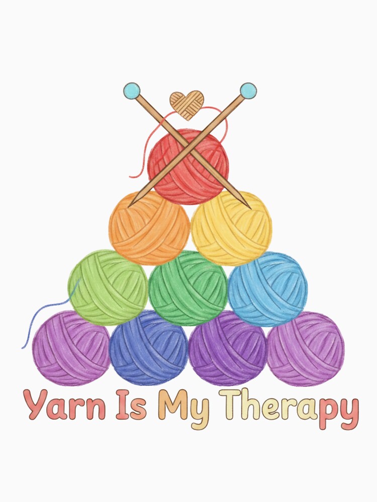 Yarn Is My Therapy – Cozy Knitting & Crochet Lover Shirt by harinshop ⭐⭐⭐⭐⭐