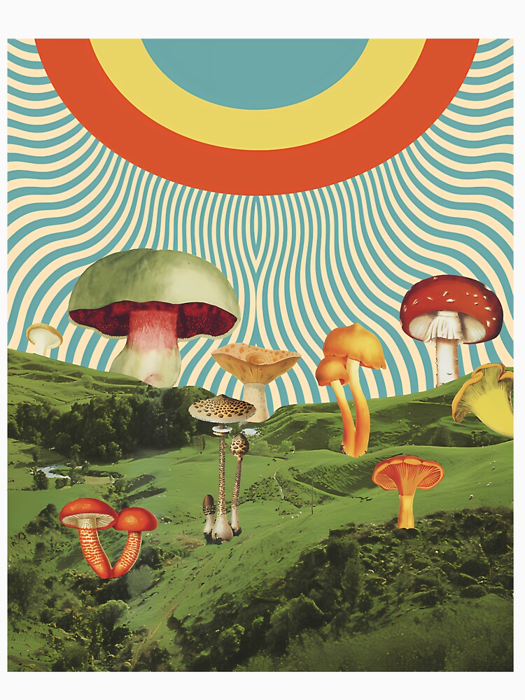 Surreal Mushroom Landscape Dreamcore Art by ugmrbhbm6