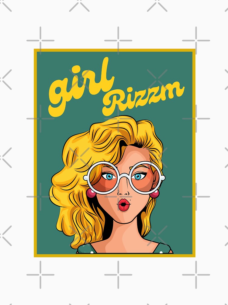 Girl Rizzm slang trend word, Rizz, Funny Rizz t-shirt by WorlDigitalArts