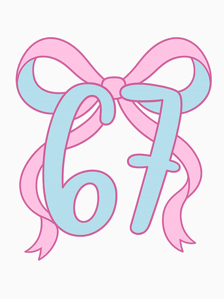 67 Coquette Bow Meme | Cute Pastel Aesthetic Funny Design by sssweetness
