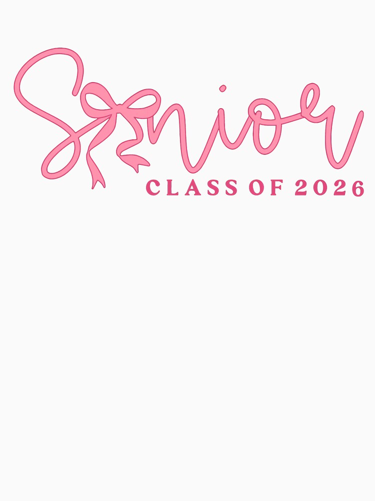 Senior 2026, Graduation, Class of 2026 Pink Trendy Senior by Malosortin