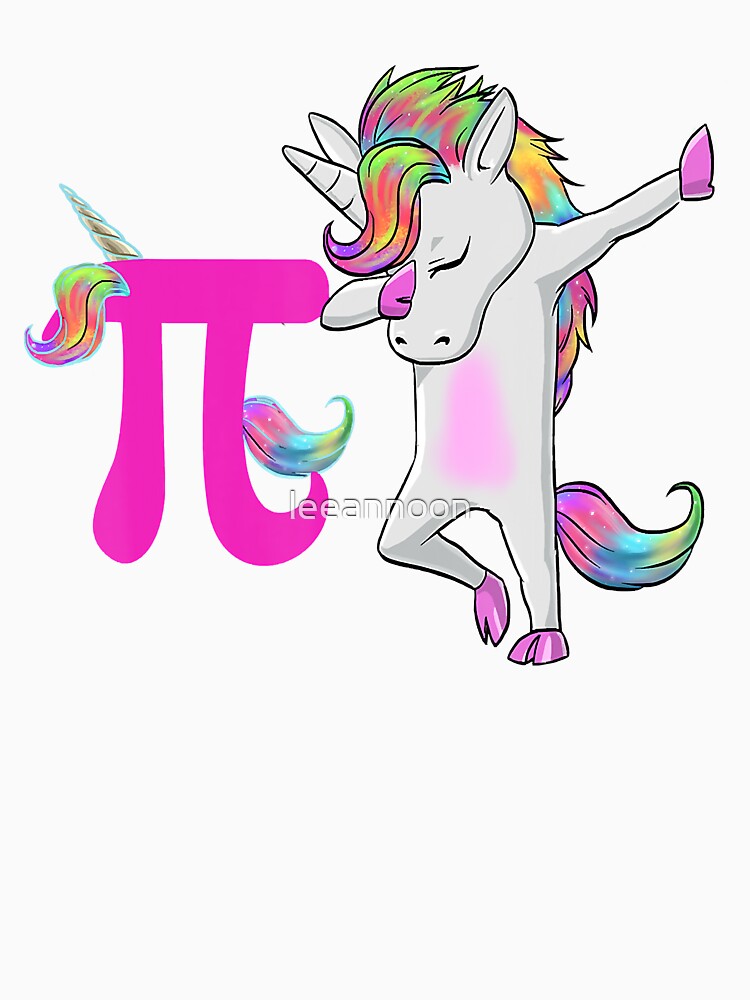 Happy Pi Day Funny Unicorn Dabbing Math For Girls by leeannoon