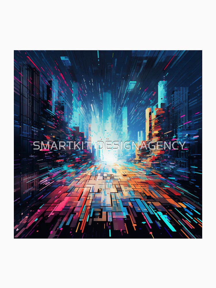 Colorful Digital Decay Art by SMARTKIT  DESIGNAGENCY