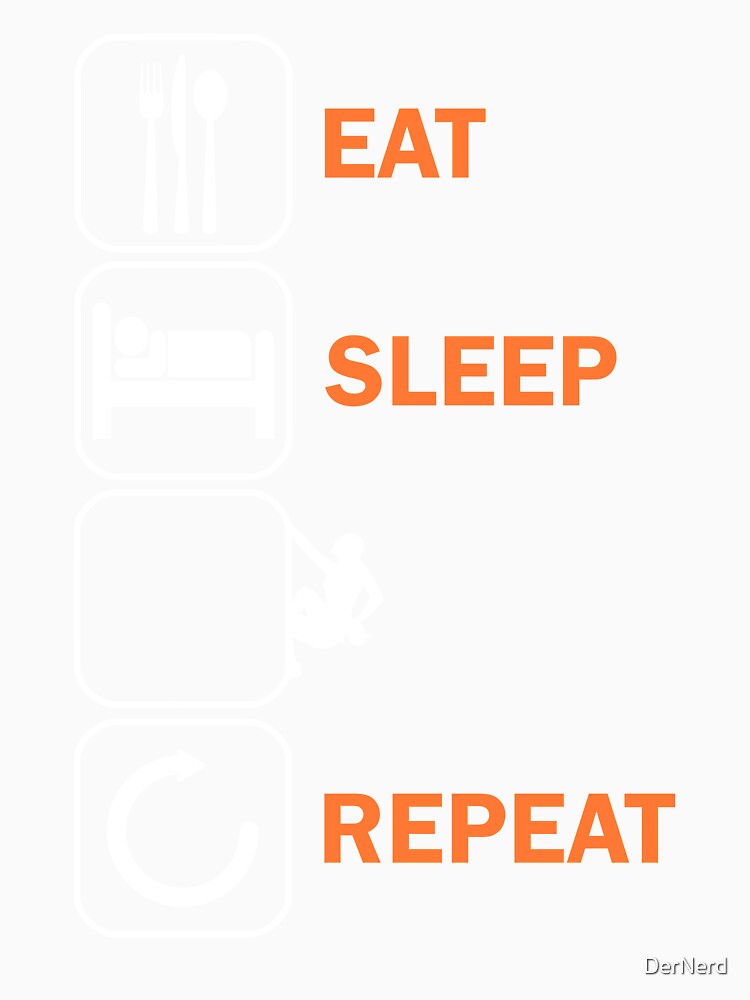 Eat Sleep Climbing Bouldering Climber by DerNerd