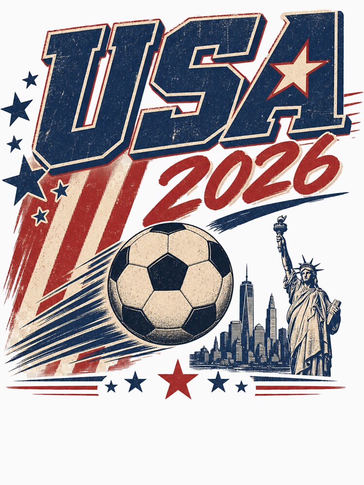 USA 2026 Football World Cup Glory | Stars and Stripes Fan Supporter Shirt by rushaib