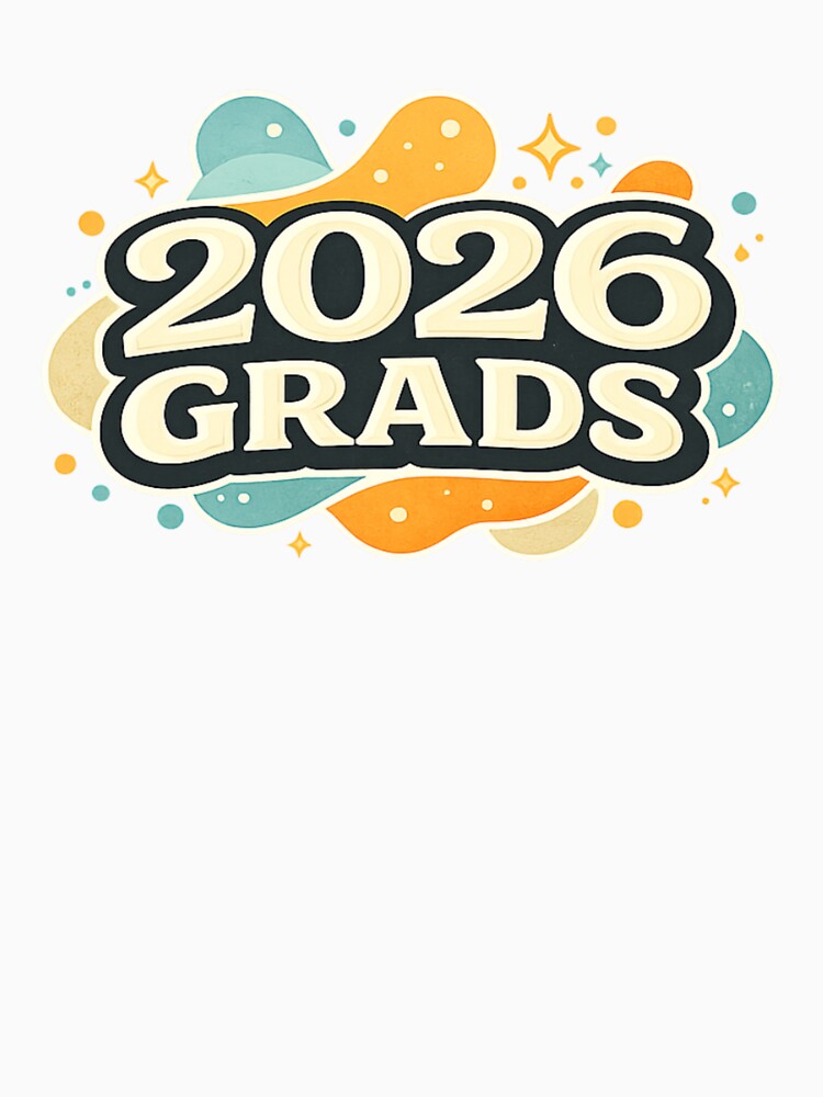 2026 Grads Fun Color Splash Badge by PunchDrop