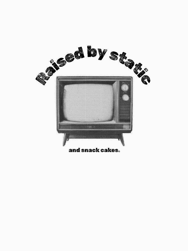 Raised by Static and Snack Cakes – Weirdcore Nostalgia T-Shirt by WyrdsEdge