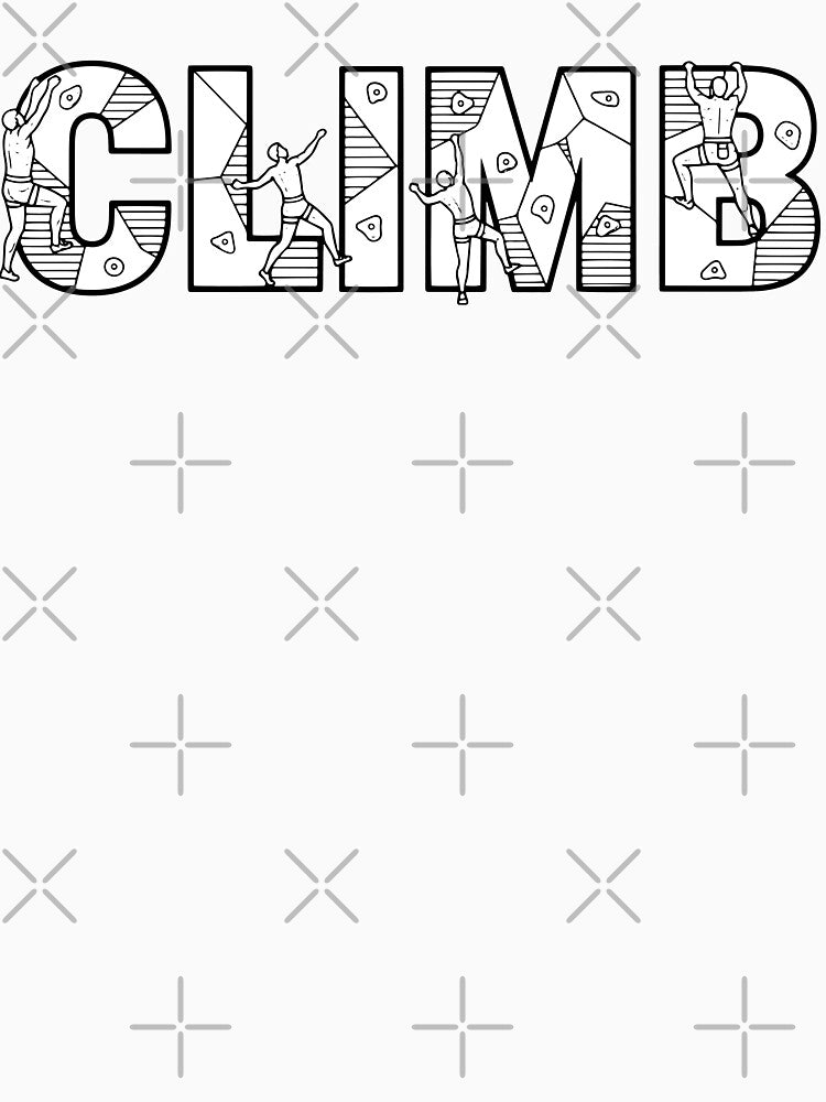 Climb Rock Bouldering Wall Climbers Design by LuminOrb