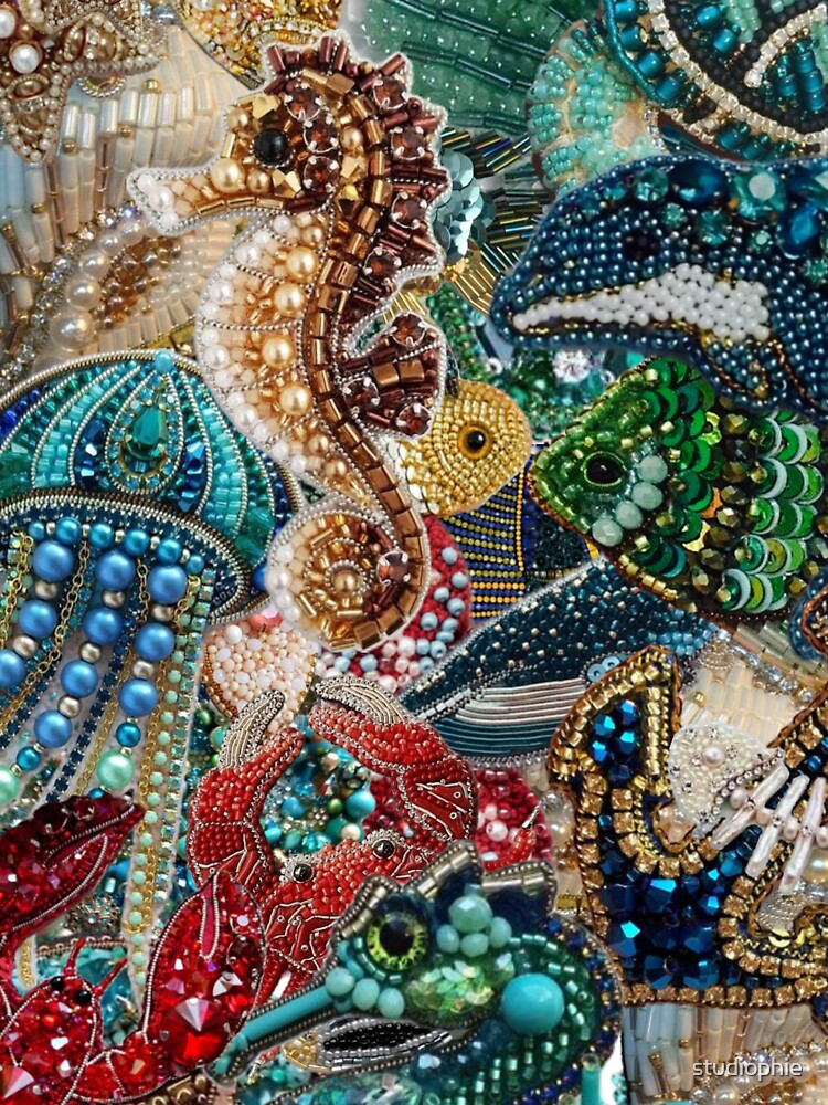 Sea Bead Art – Colorful Ocean-Inspired Bead Design by studiophie