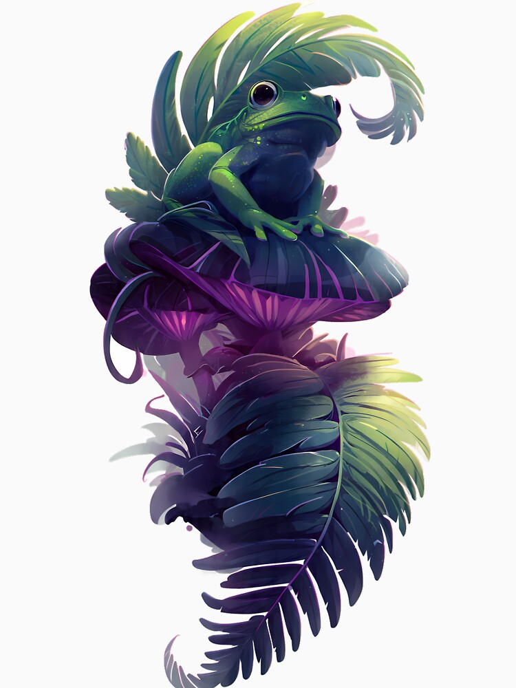 Frog Poison Mushroom Throne by IllumeInk