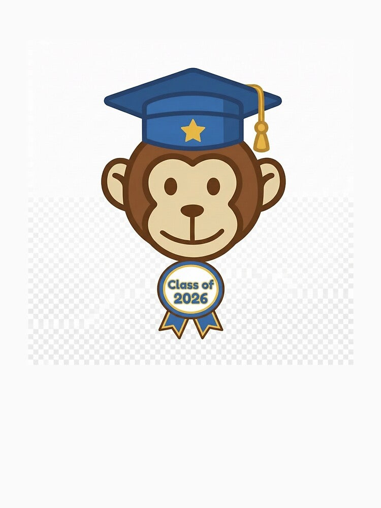 Class of 2026 Graduation Monkey – Cute Graduate Medal Design by MyMonkeyMerch