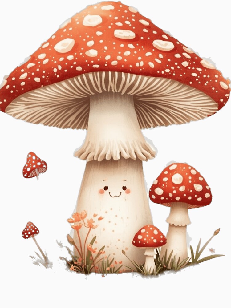 Cottagecore Mushroom | Cute Nature Aesthetic T-Shirt by QubZone