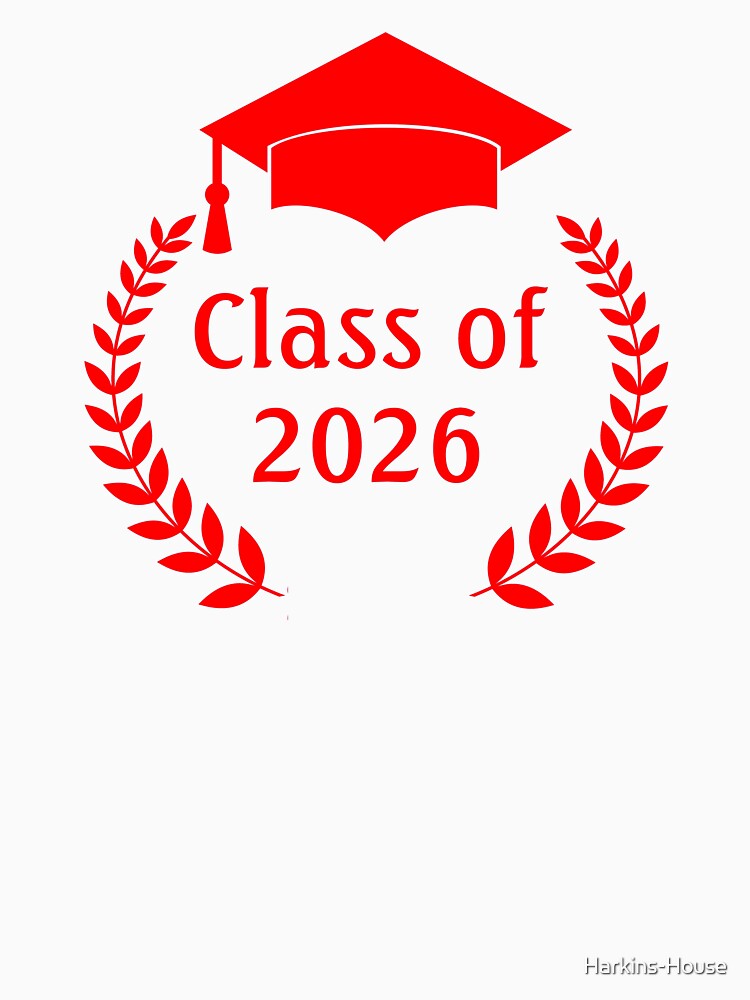Graduation 2026 Red Laurel by Harkins-House