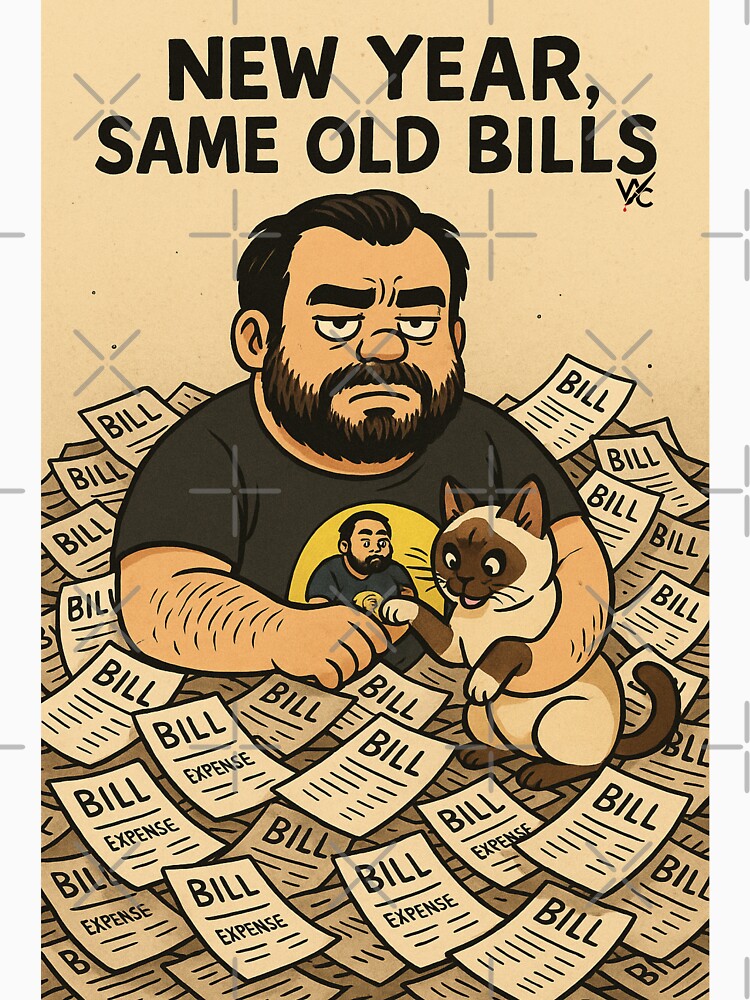 New Year, Same Old Bills by Wildched Artistry