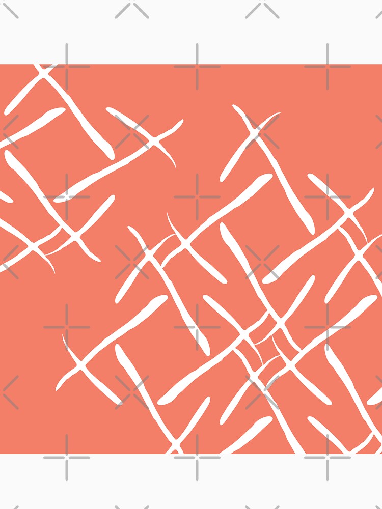 White cross marks on warm background by flamendes