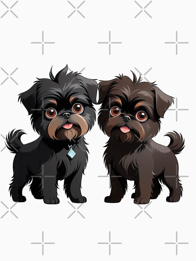 Cute Affenpinscher Friends by Bilisik