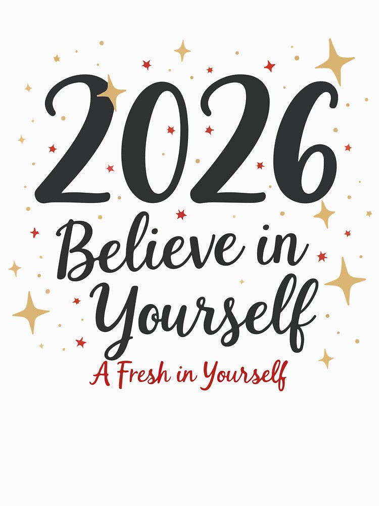 2026 Believe in Yourself – Motivational New Year Fresh Start Design by Design-Pro-21