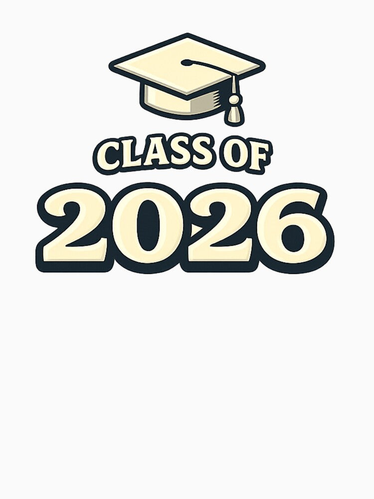 Class of 2026 Graduation Cap by PunchDrop
