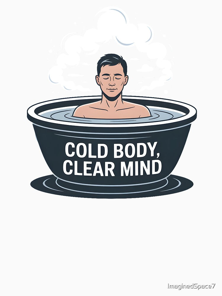 Cold Body Clear Mind – Cold Plunge Ice Bath Minimal Shirt by ImaginedSpace7