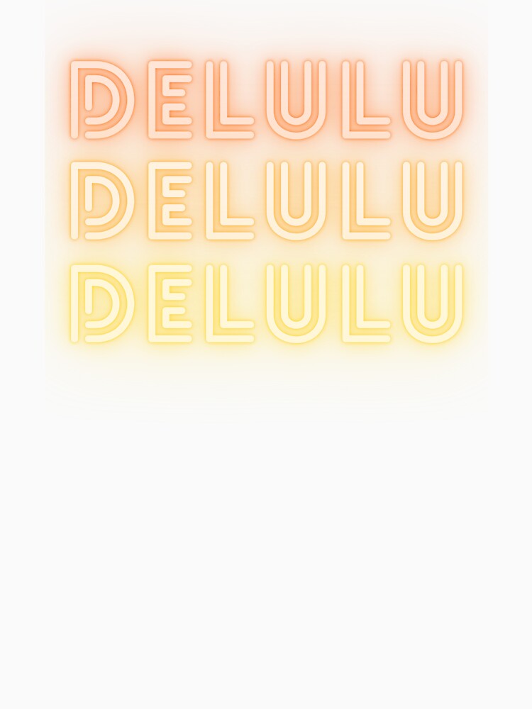 DELULU NEON LIGHTS YELLOW ORANGE by zvizdetss