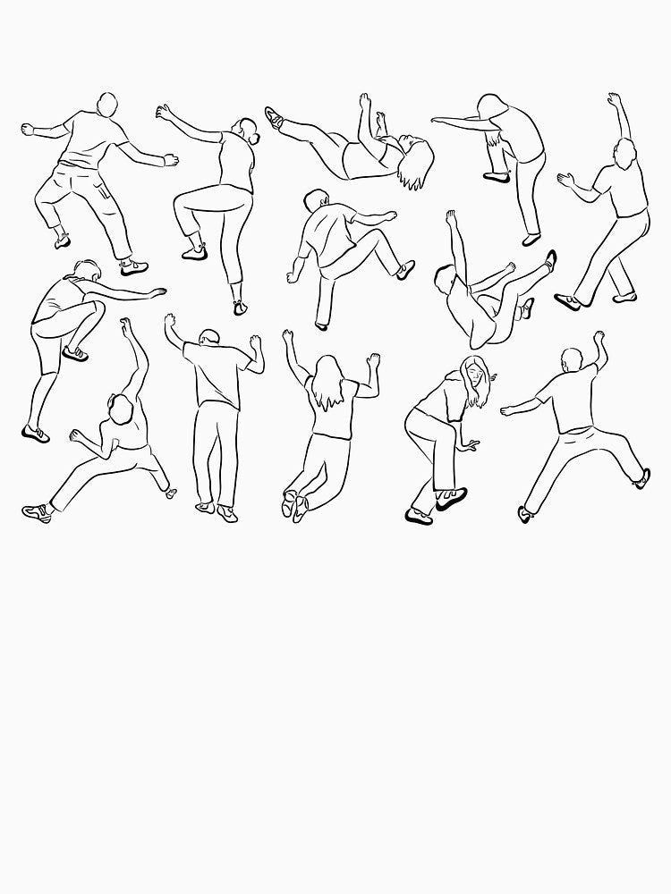 Climbers: Line Drawing by OhJaye