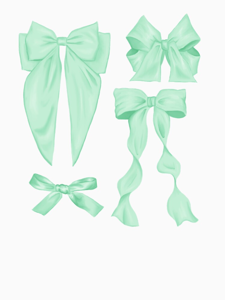 Green Ribbon Bow Collection by rainmatthews