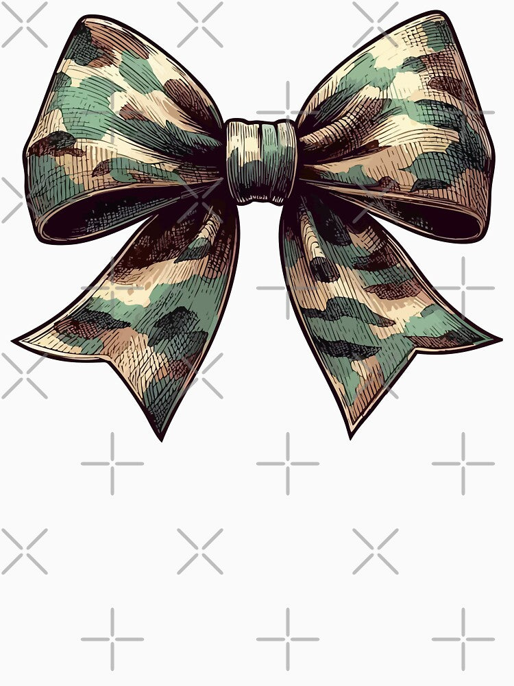 Coquette Camo Bow Hunting Women Cute Sketchy by TomFrontierArt