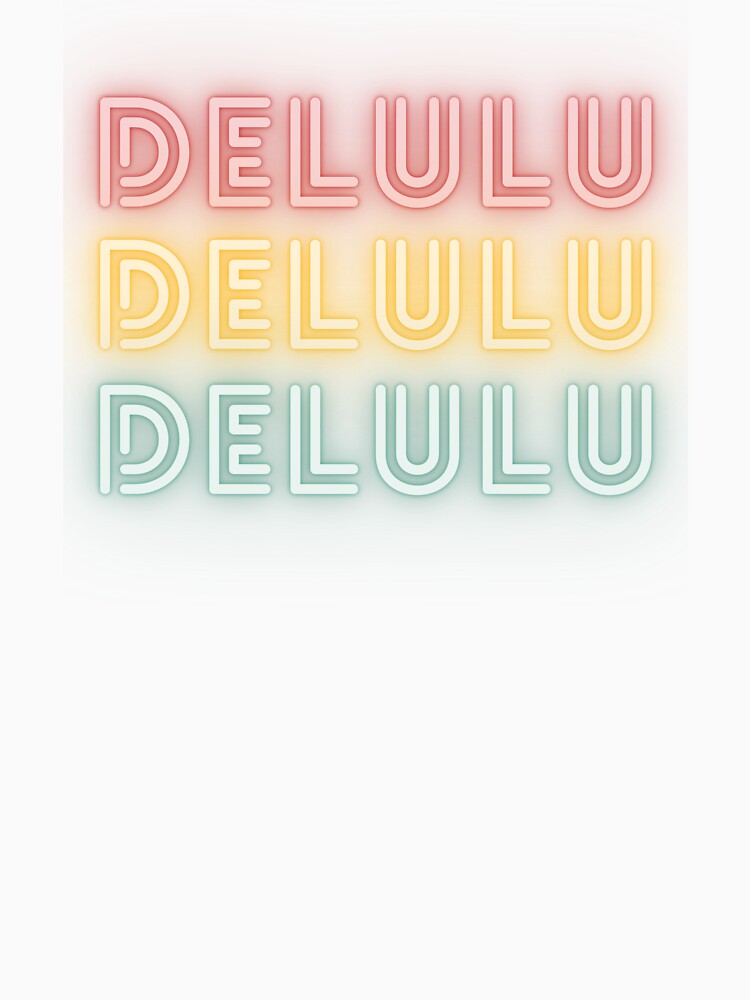 DELULU NEON LIGHTS RED YELLOW GREEN by zvizdetss