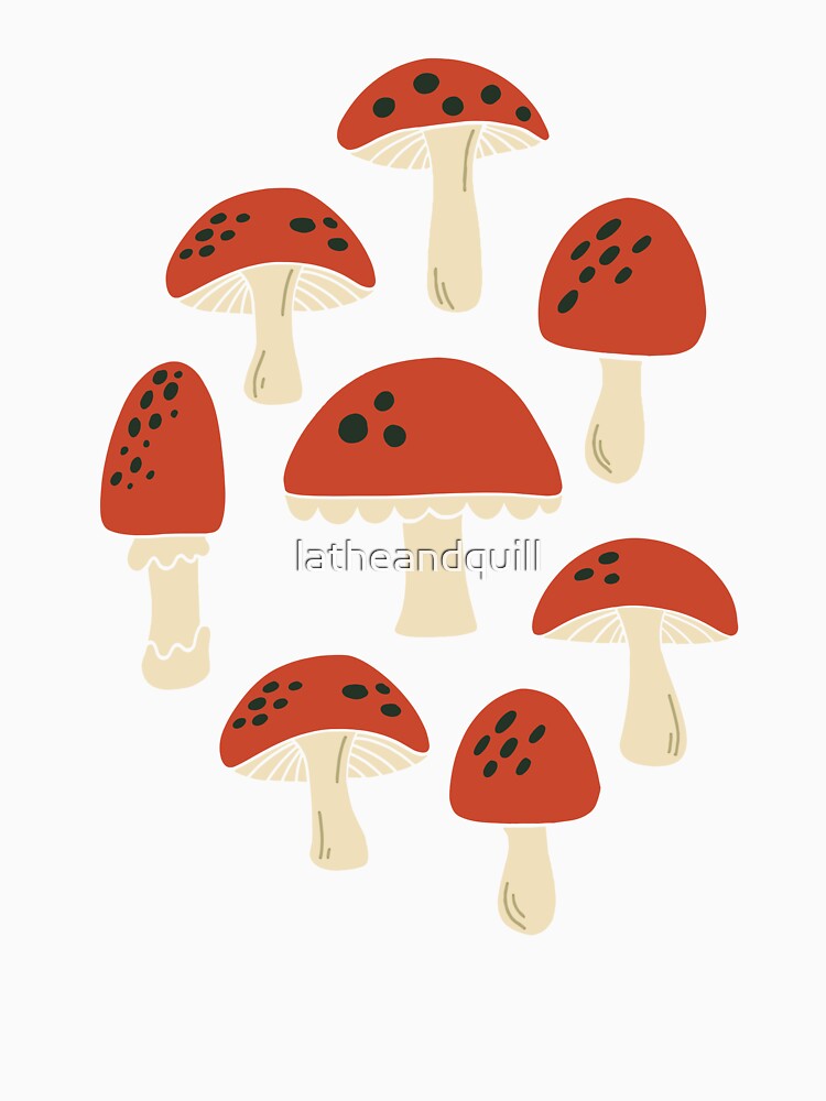 Little Mushrooms by latheandquill