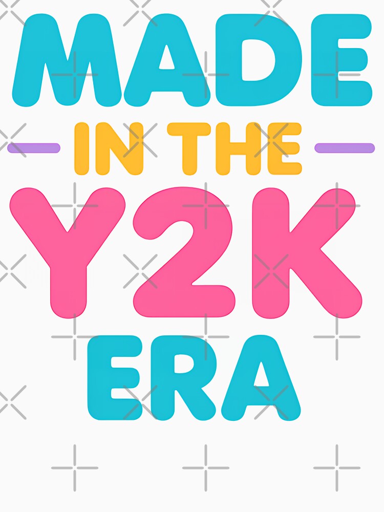 “Made in the Y2K Era – Cute Retro Aesthetic Design for 2000s Babies” by TeeTimeTreasure