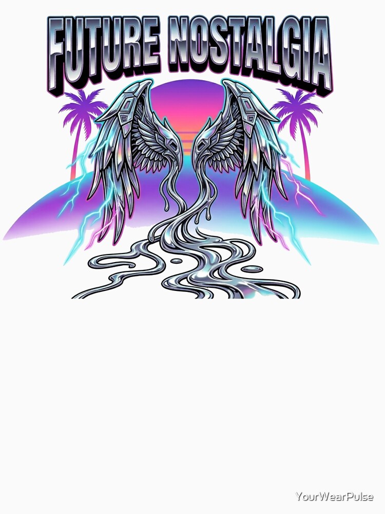 Cyber Angel Wings Streetwear Graphic – "FUTURE NOSTALGIA" by YourWearPulse