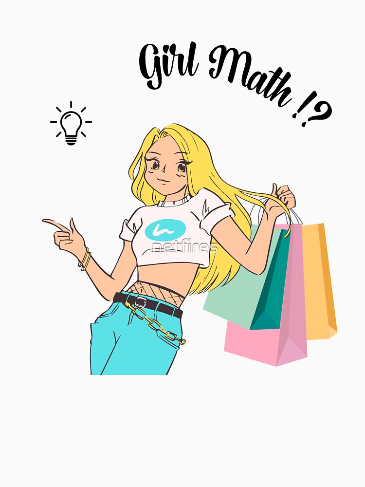 Girl Math Golden Hair Girl Shopping by netfires