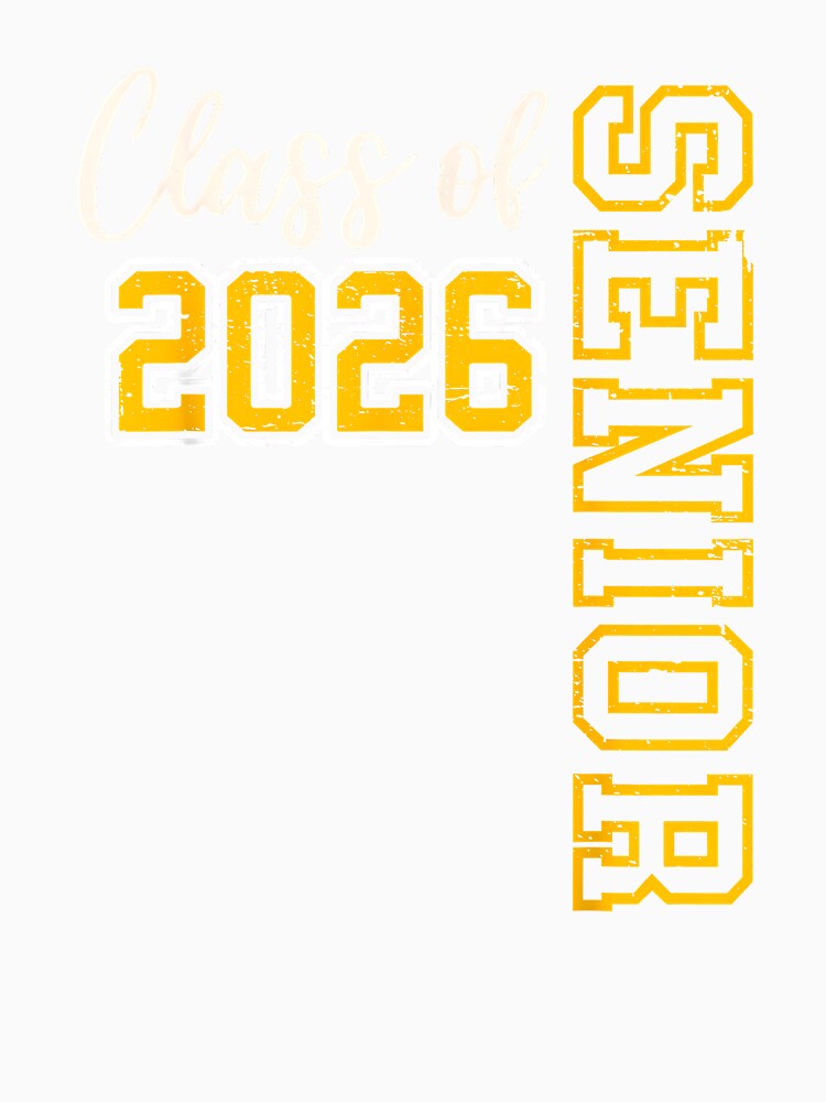 Class of 2026 Senior 26 High School Graduation Black Gold by Cheesymatiion