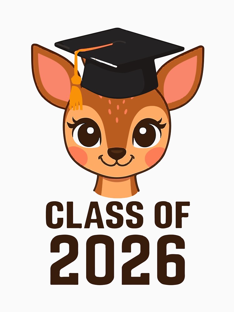 Cute Deer Graduation Class of 2026 | Graduate Gift Design by asmaqa