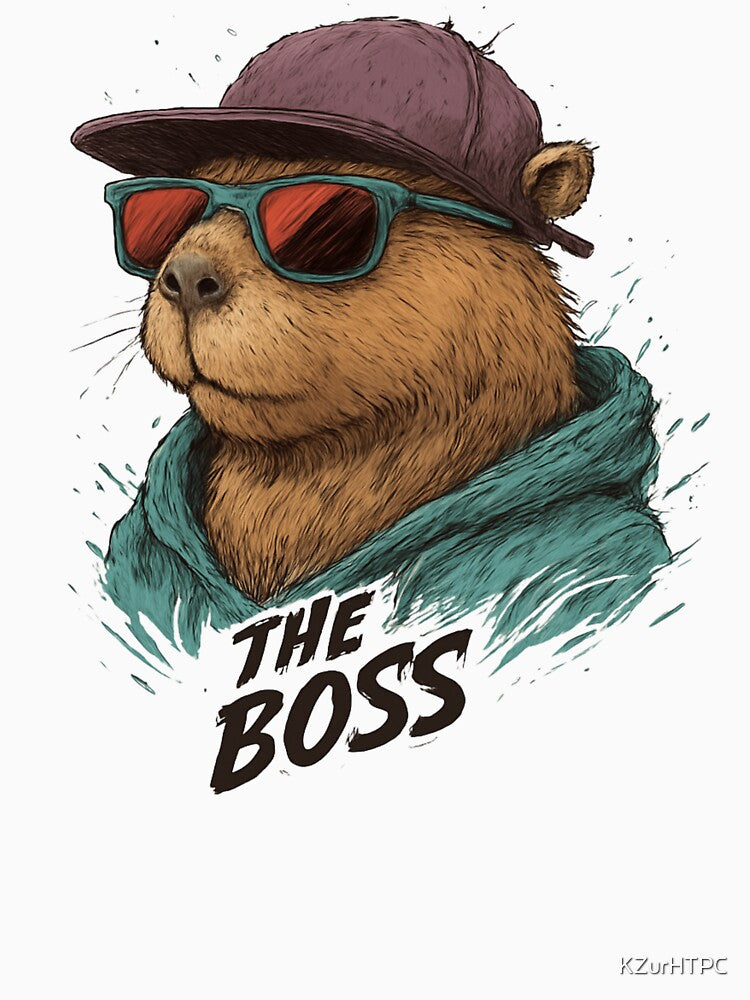 Capybara “The Boss” – Funny Chill Capybara Design Perfect gift for teenagers by KZurHTPC