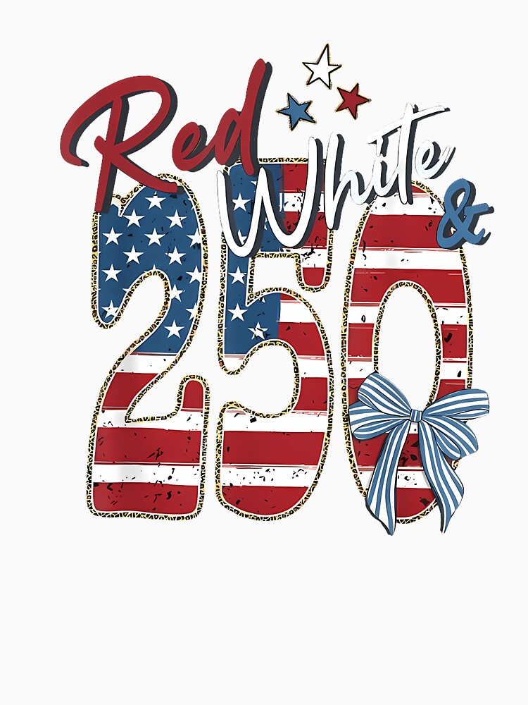 Red White And 250 Years America  Coquette Bow by tratakos
