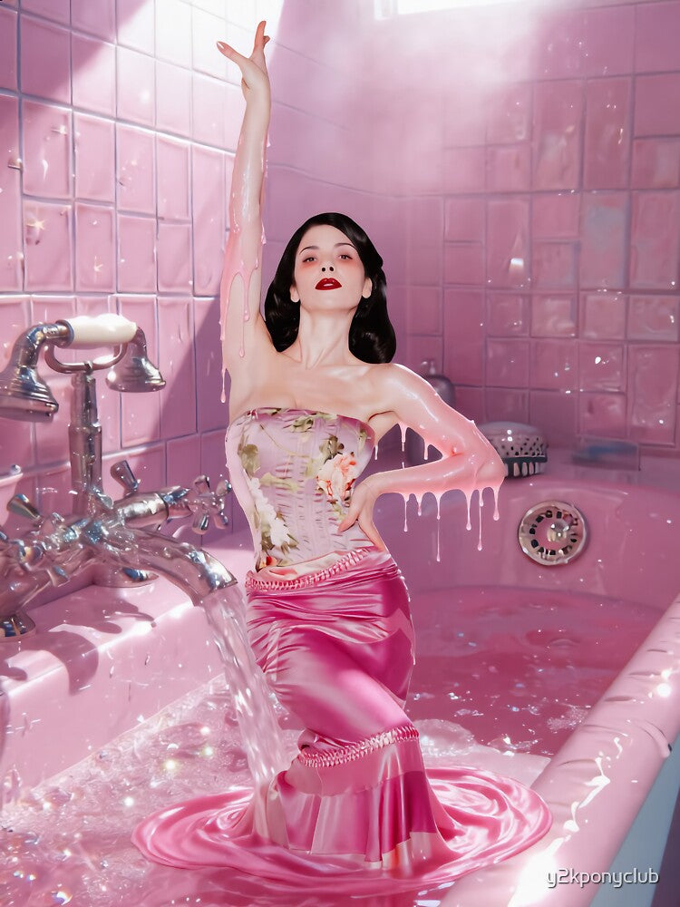Surreal Melting Pink Bathtub - Marina by y2kponyclub