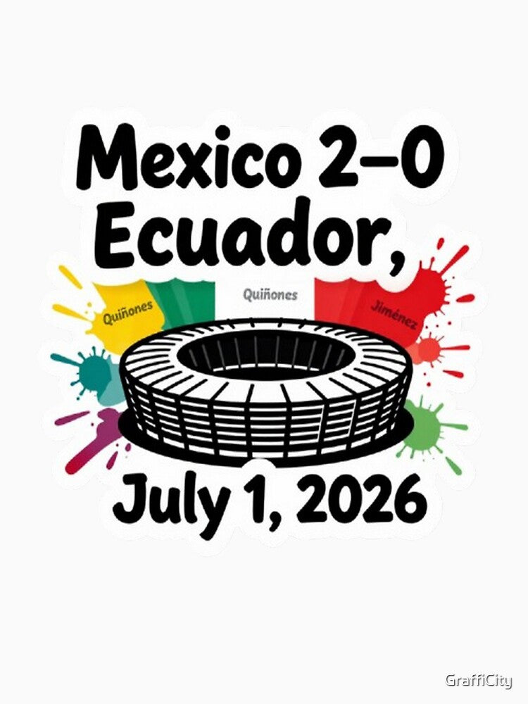 Mexico Historic Victory – 2–0 vs Ecuador (2026) by GraffiCity