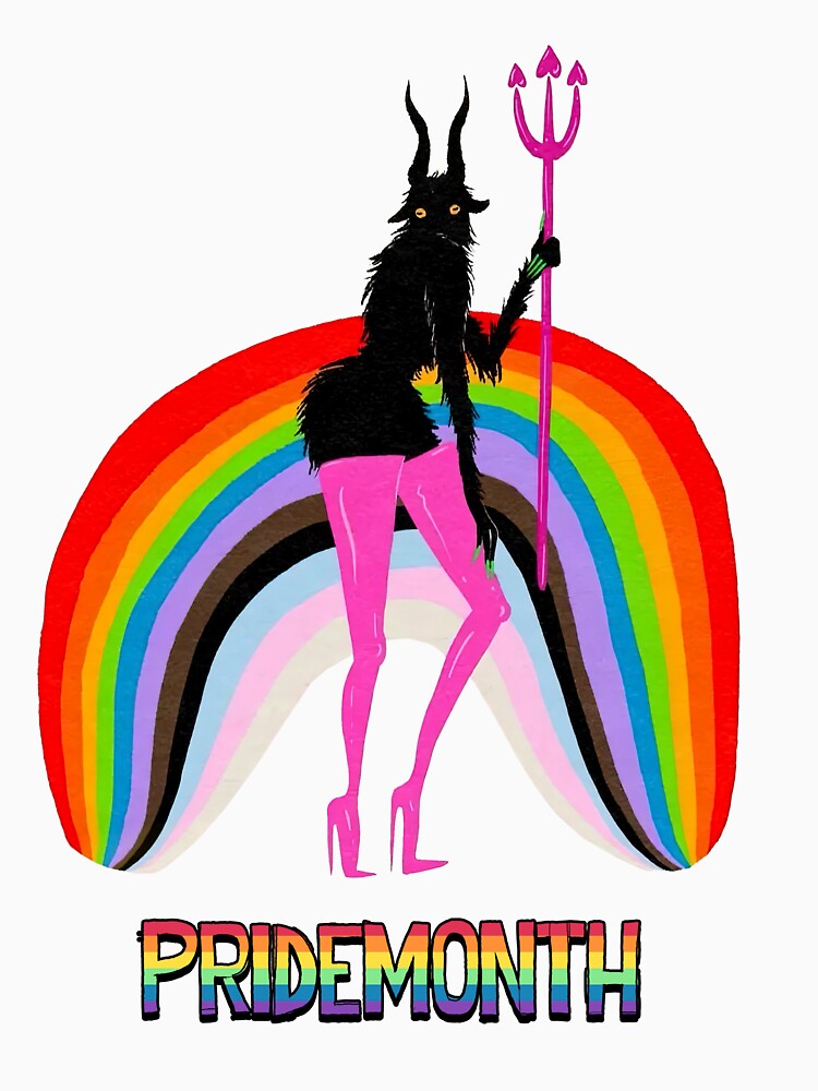 Pridemonth Demon Rainbow Cool Pride Month by tessaaxx