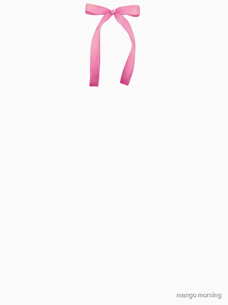 dainty coquette aesthetic hot pink bow by mango morning