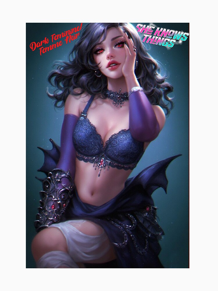 Dark Feminine Femme Noir - She Knows Things by Mark Mentzer