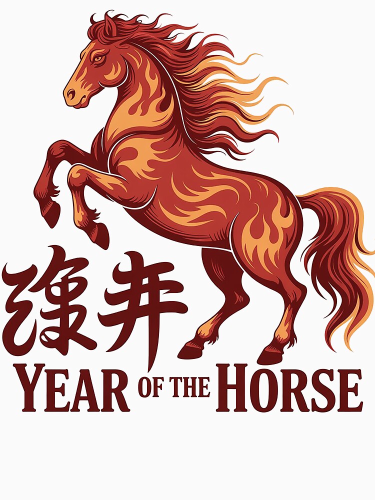 Year of the Horse –  Chinese Lunar Year Illustration by Wicked.Teez