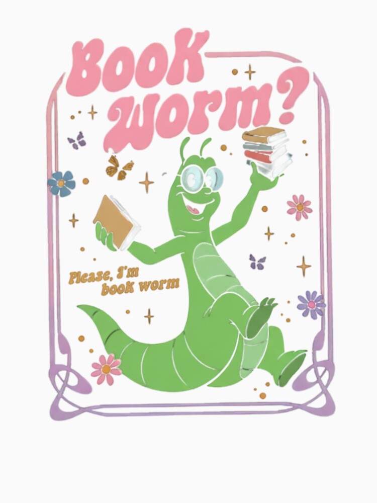 Retro Groovy Bookworm Reading Enthusiast Mascot by MotivaChic