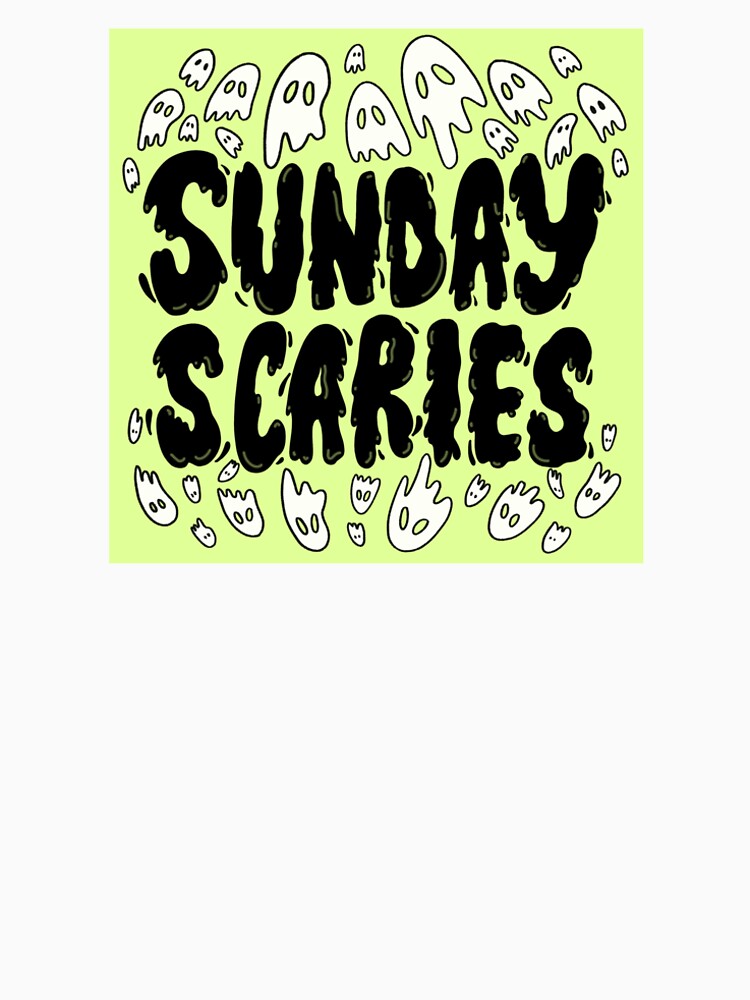 Lime Green Sunday Scaries Ghosts by DesignByLeesh