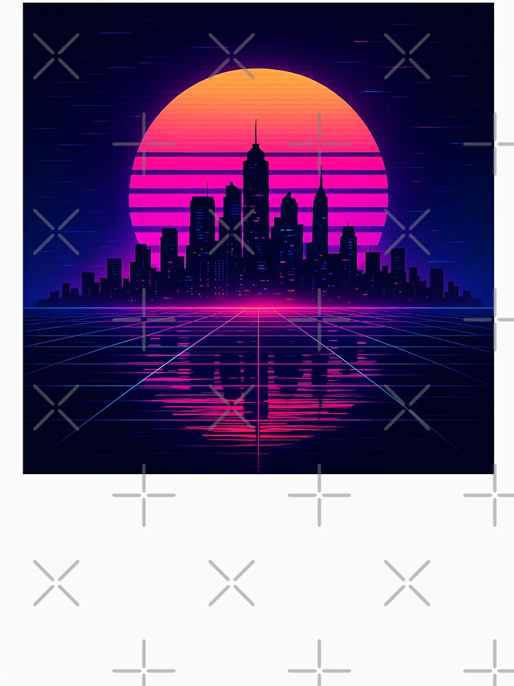 Neon Horizon – Retro City Glow by ArcadiaSilence