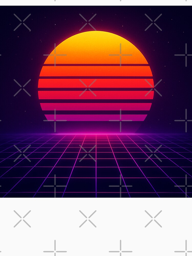 Neon twilight in synthwave style by Bernd Friese