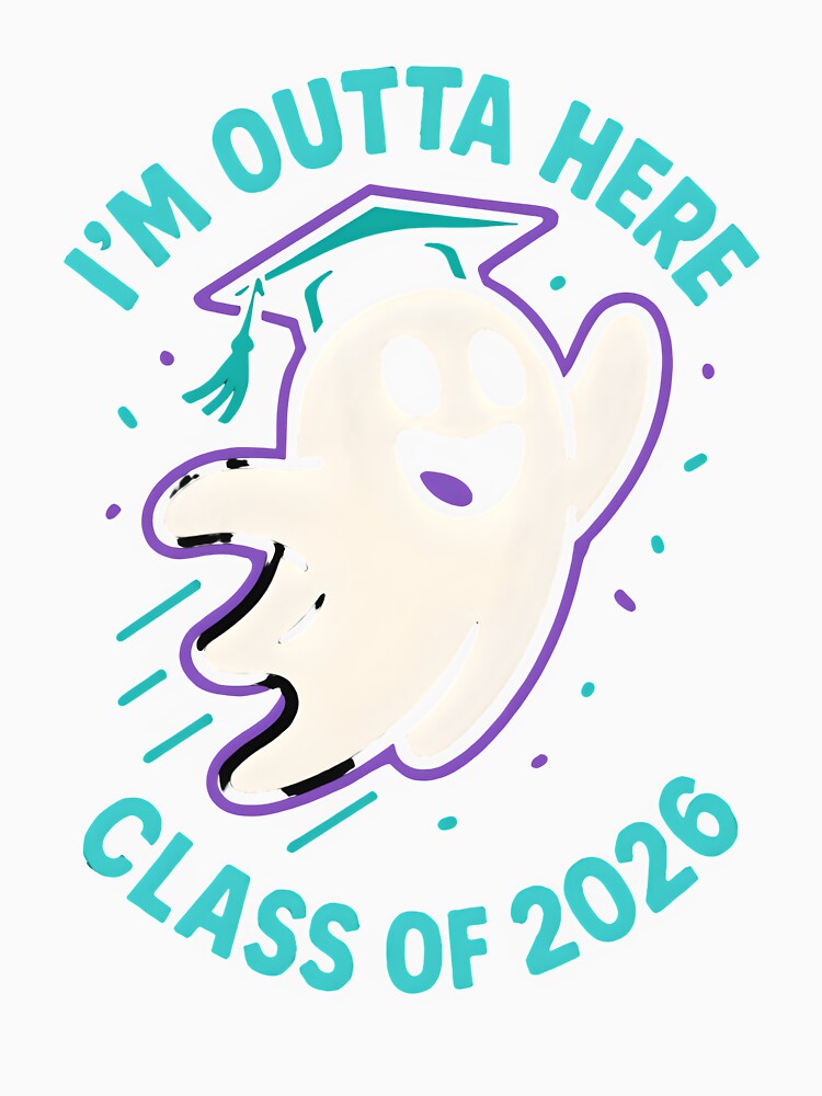 "I'm Outta Here" Ghost Graduate - Class of 2026 by DarylWelsh2024